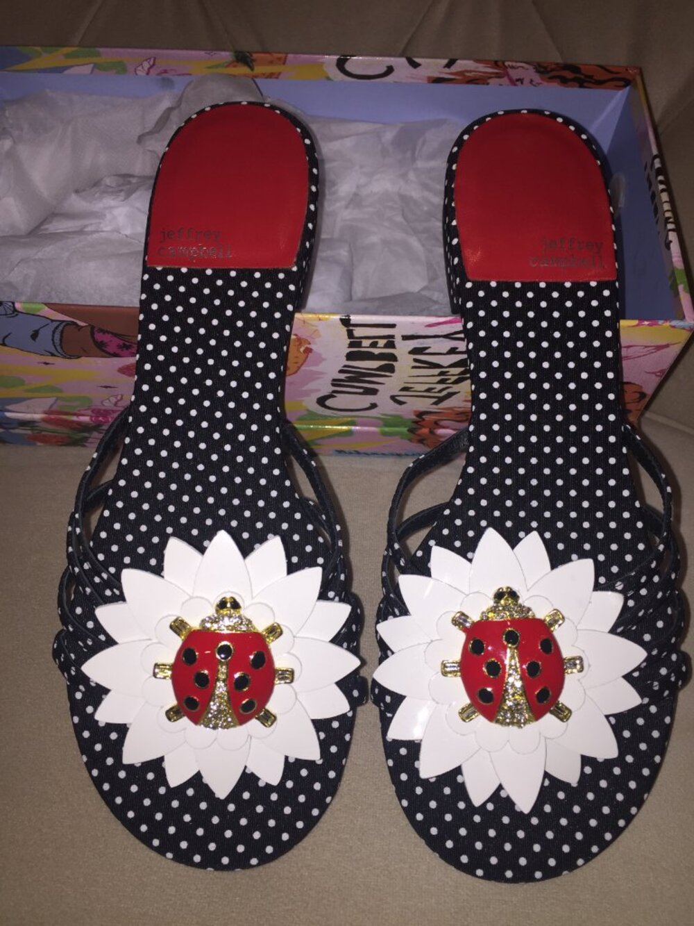 Jeffrey Campbell Ladybug Sandals - Picture 3 of 7